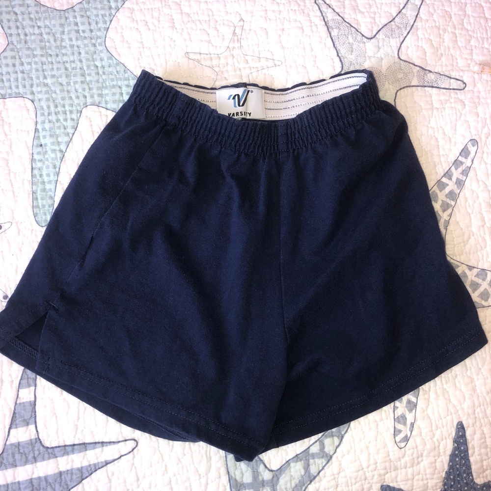 Varsity Navy Blue Women's Athletic Shorts
